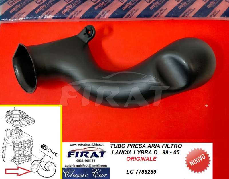 TUBO PRESA ARIA FILTRO LANCIA LYBRA 99-05 (7786289)